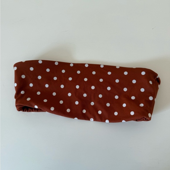 Polka Dot Bandeau Bikini Top - Picture 4 of 9